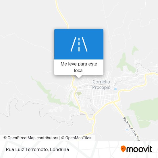 Rua Luiz Terremoto mapa