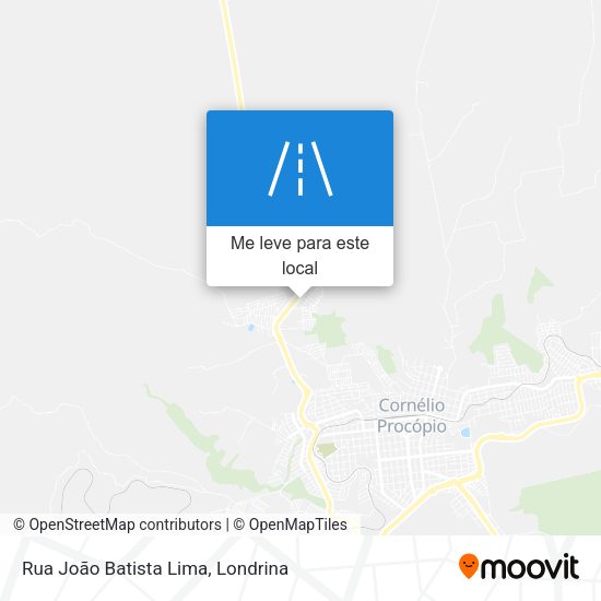 Rua João Batista Lima mapa