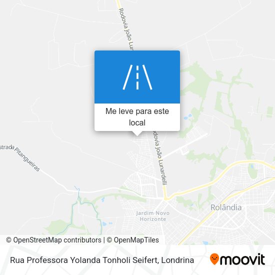 Rua Professora Yolanda Tonholi Seifert mapa
