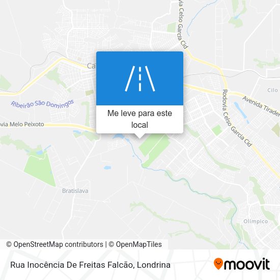 Rua Inocência De Freitas Falcão mapa