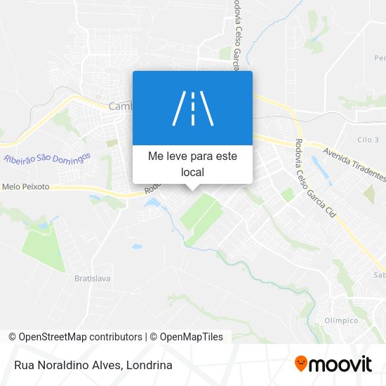 Rua Noraldino Alves mapa