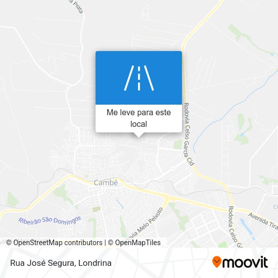 Rua José Segura mapa