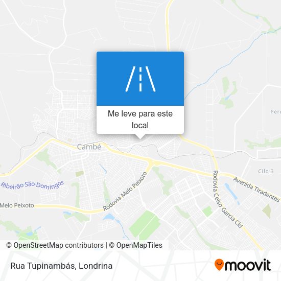 Rua Tupinambás mapa