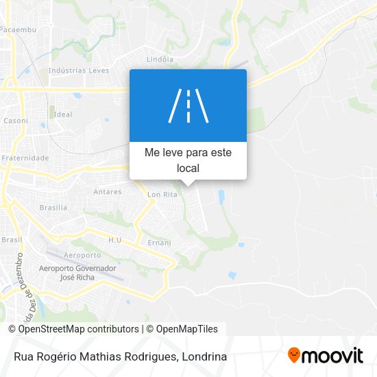 Rua Rogério Mathias Rodrigues mapa