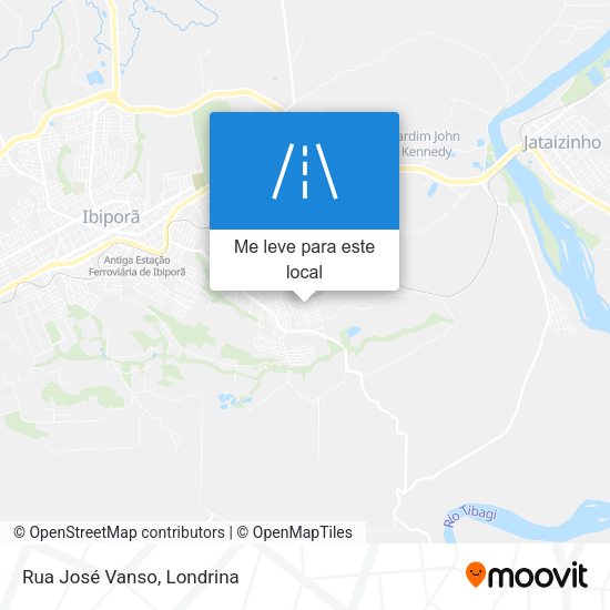 Rua José Vanso mapa