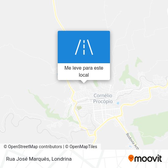 Rua José Marquês mapa