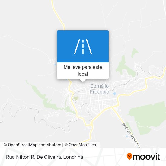 Rua Nilton R. De Oliveira mapa