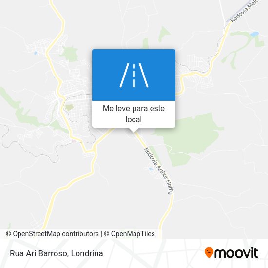 Rua Ari Barroso mapa