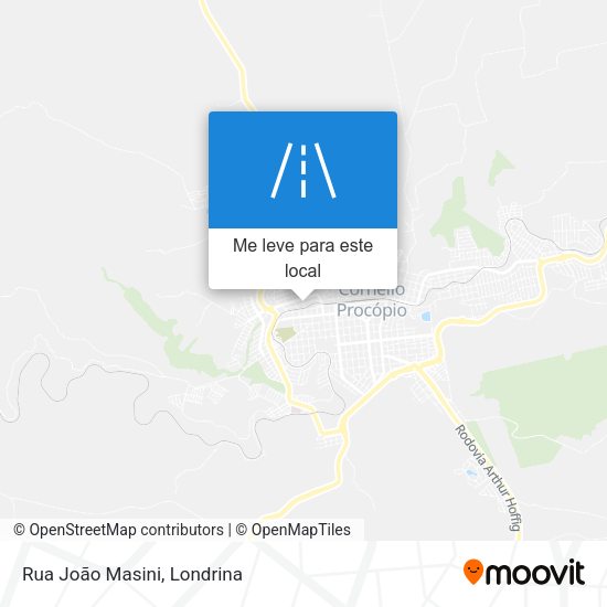 Rua João Masini mapa