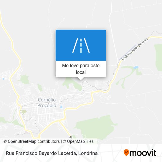 Rua Francisco Bayardo Lacerda mapa