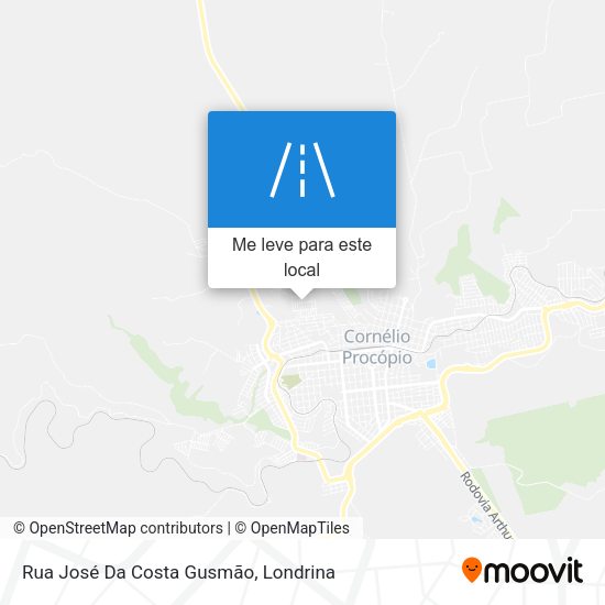 Rua José Da Costa Gusmão mapa