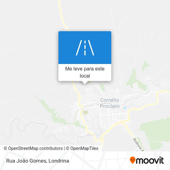 Rua João Gomes mapa