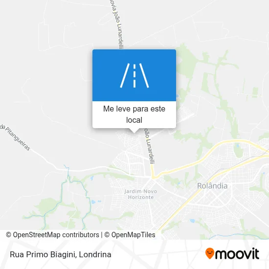 Rua Primo Biagini mapa