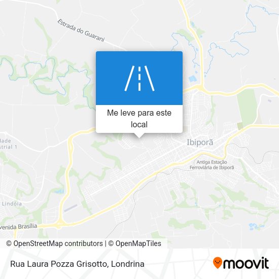 Rua Laura Pozza Grisotto mapa