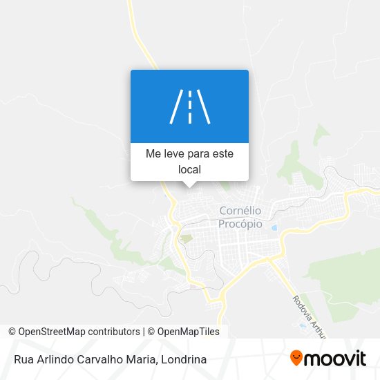 Rua Arlindo Carvalho Maria mapa