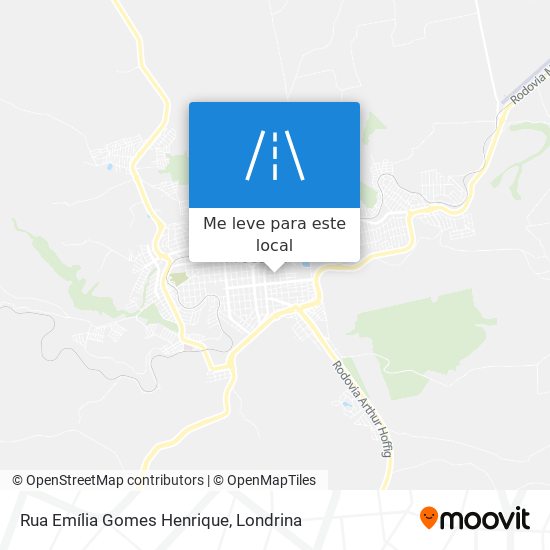 Rua Emília Gomes Henrique mapa