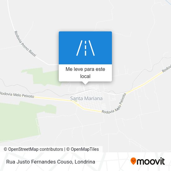 Rua Justo Fernandes Couso mapa