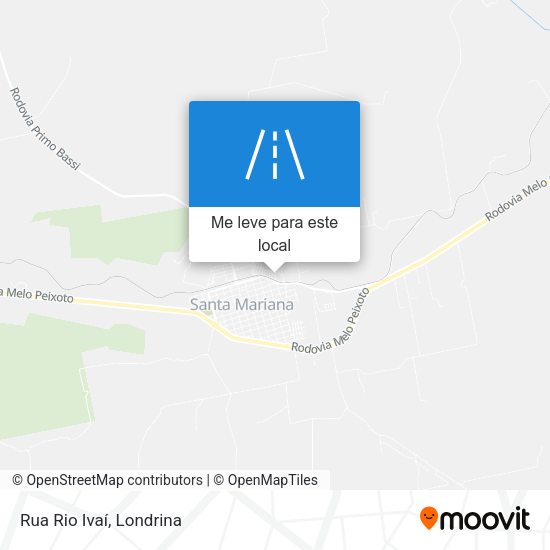 Rua Rio Ivaí mapa