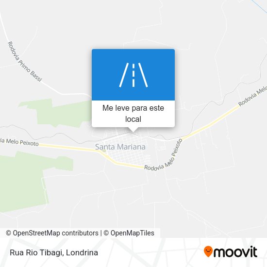 Rua Rio Tibagi mapa