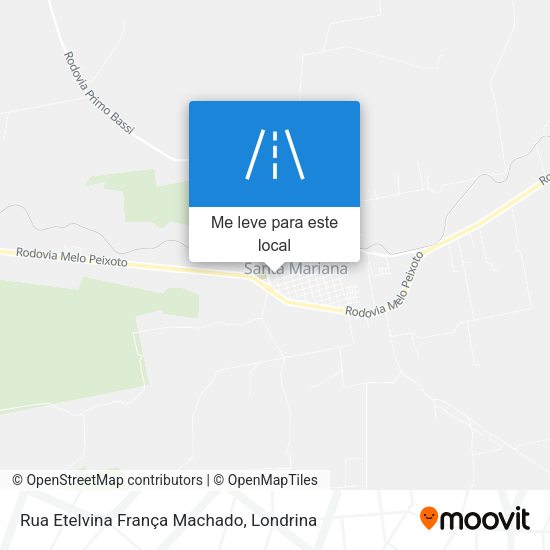 Rua Etelvina França Machado mapa
