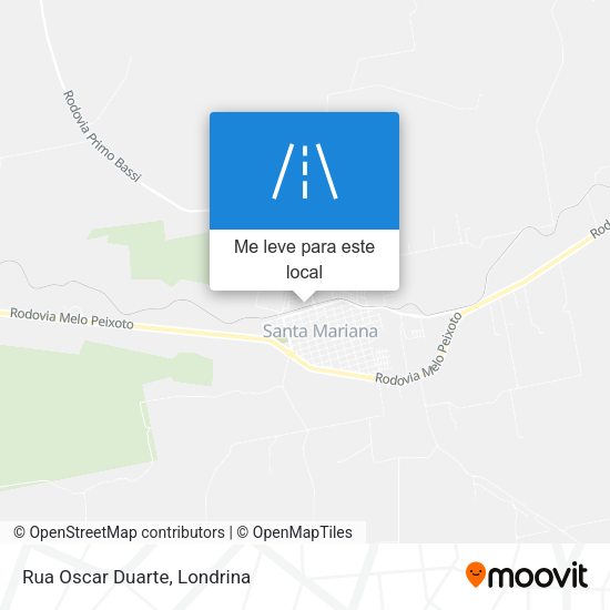 Rua Oscar Duarte mapa