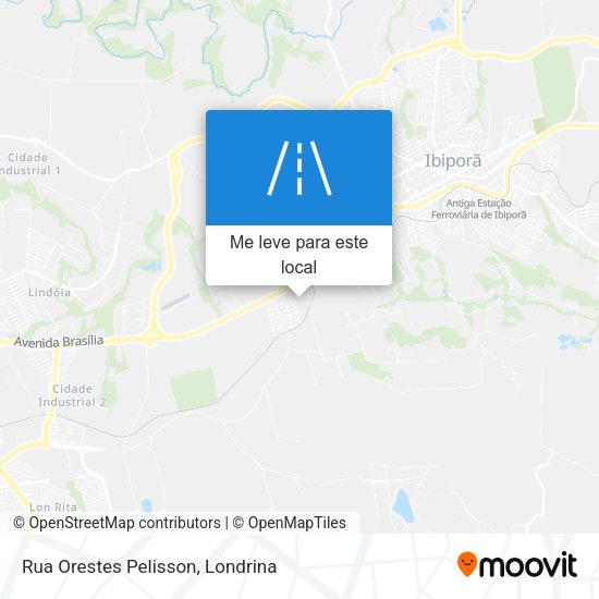 Rua Orestes Pelisson mapa