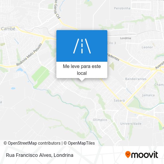 Rua Francisco Alves mapa