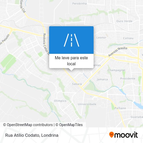 Rua Atílio Codato mapa