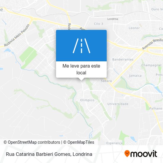Rua Catarina Barbieri Gomes mapa