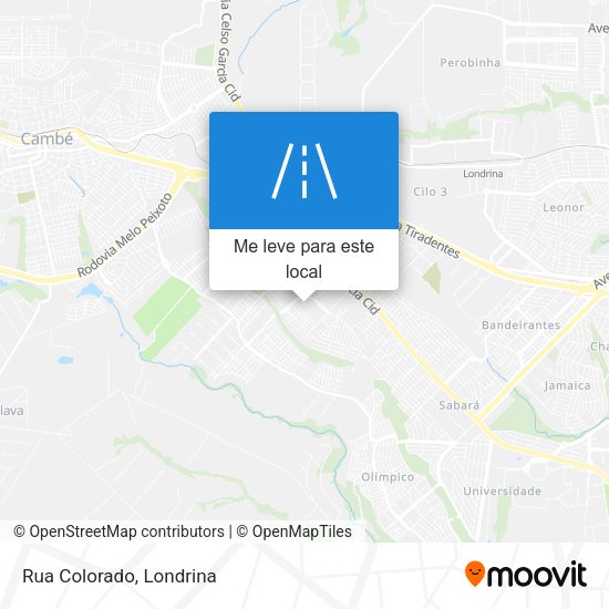 Rua Colorado mapa