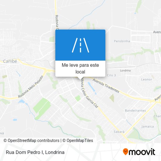 Rua Dom Pedro I mapa