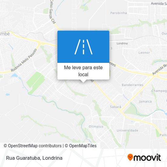 Rua Guaratuba mapa