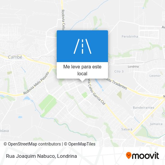 Rua Joaquim Nabuco mapa