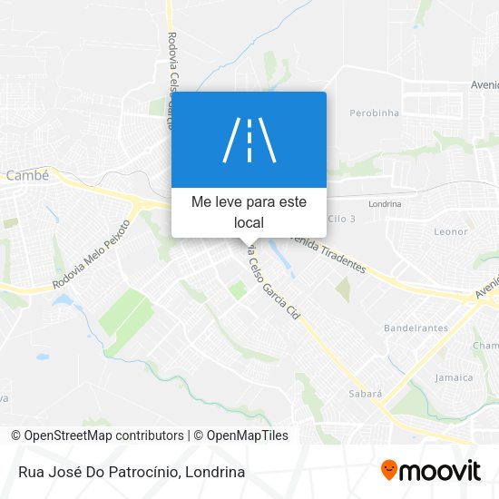 Rua José Do Patrocínio mapa