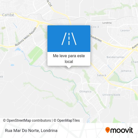 Rua Mar Do Norte mapa