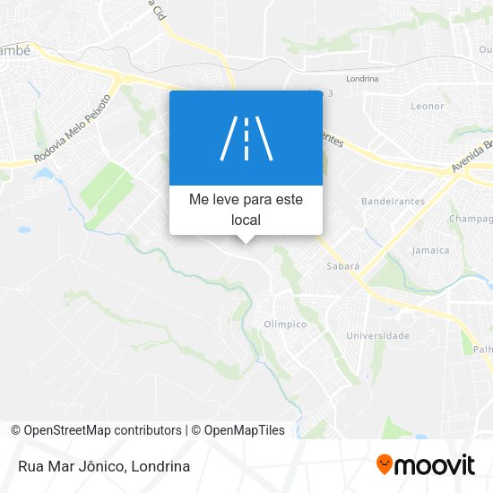 Rua Mar Jônico mapa