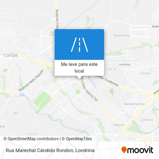 Rua Marechal Cândido Rondon mapa