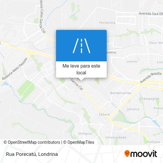 Rua Porecatú mapa