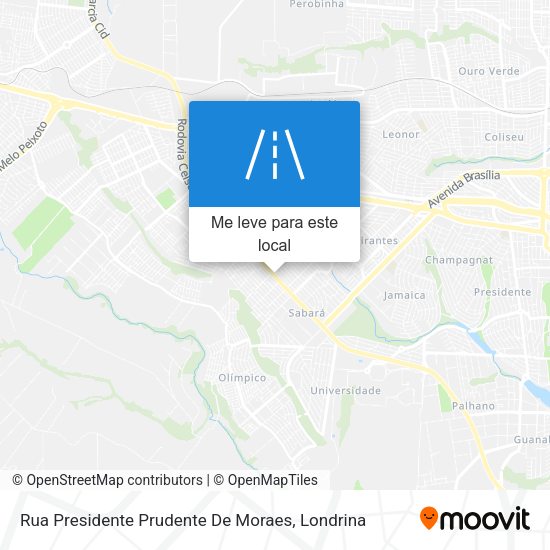 Rua Presidente Prudente De Moraes mapa