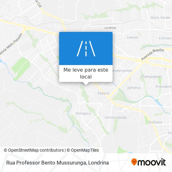 Rua Professor Bento Mussurunga mapa