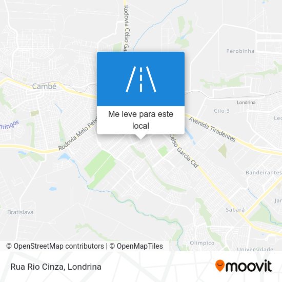 Rua Rio Cinza mapa