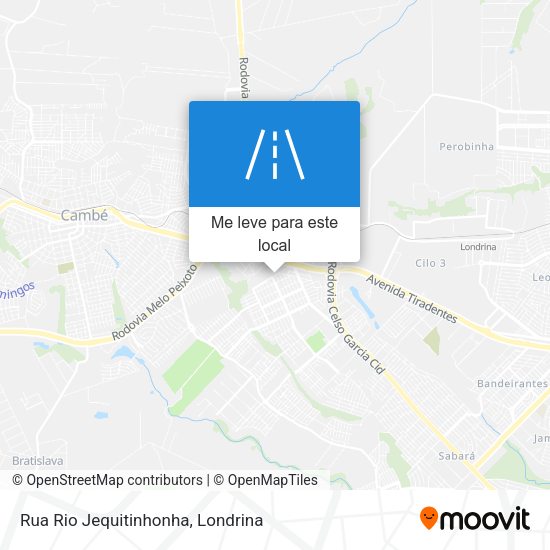 Rua Rio Jequitinhonha mapa