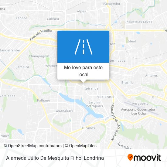 Alameda Júlio De Mesquita Filho mapa
