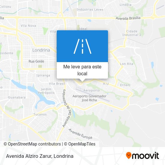 Avenida Alziro Zarur mapa