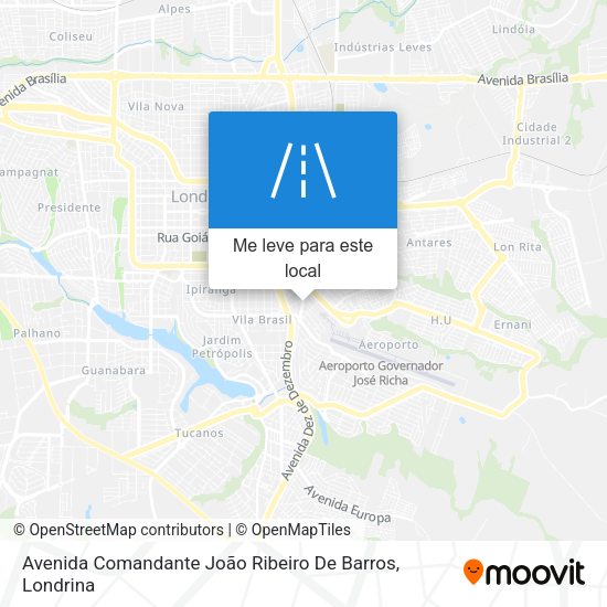 Avenida Comandante João Ribeiro De Barros mapa