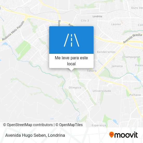 Avenida Hugo Seben mapa