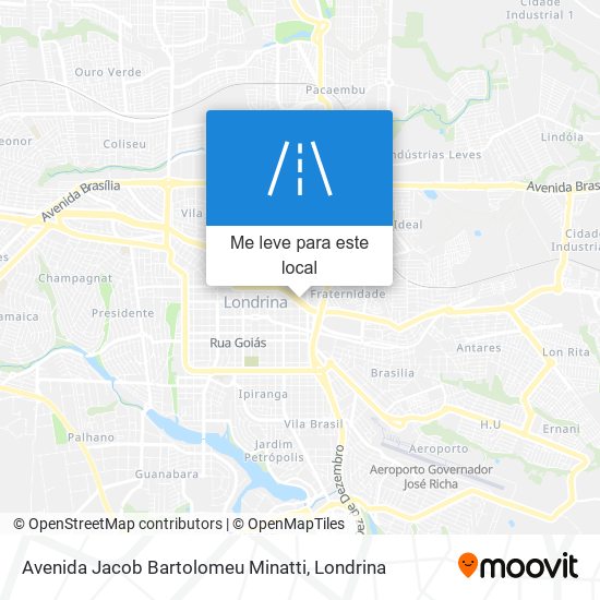 Avenida Jacob Bartolomeu Minatti mapa