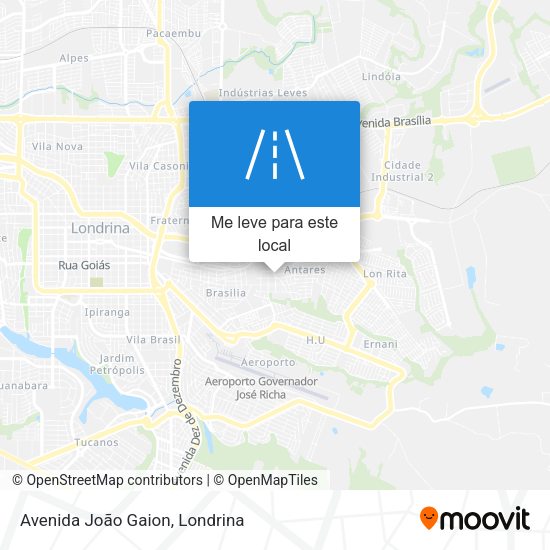 Avenida João Gaion mapa