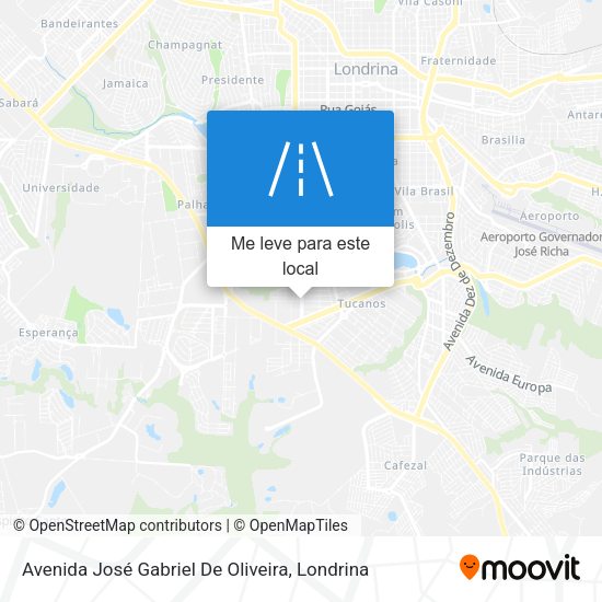 Avenida José Gabriel De Oliveira mapa