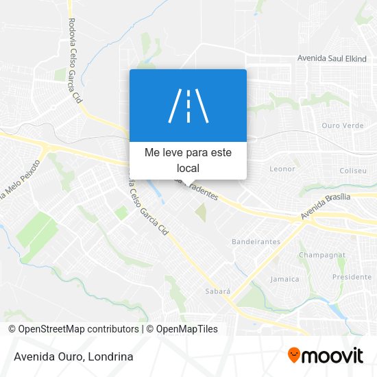 Avenida Ouro mapa